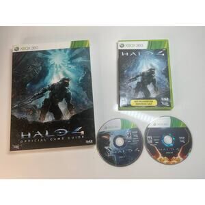 Halo 4 XBox 360 Game + Halo 4 Official Game Guide Prima Microsoft Studios